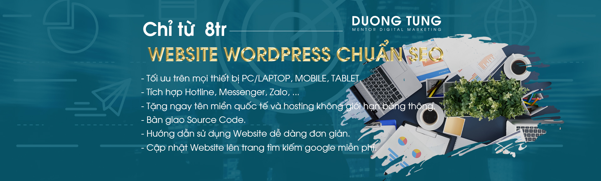 Chỉ từ 8tr có website wordpress