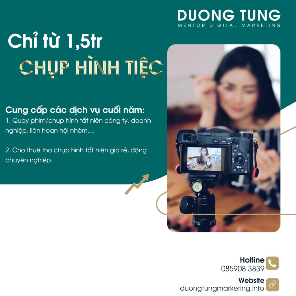 Chụp hình tiệc tất niên