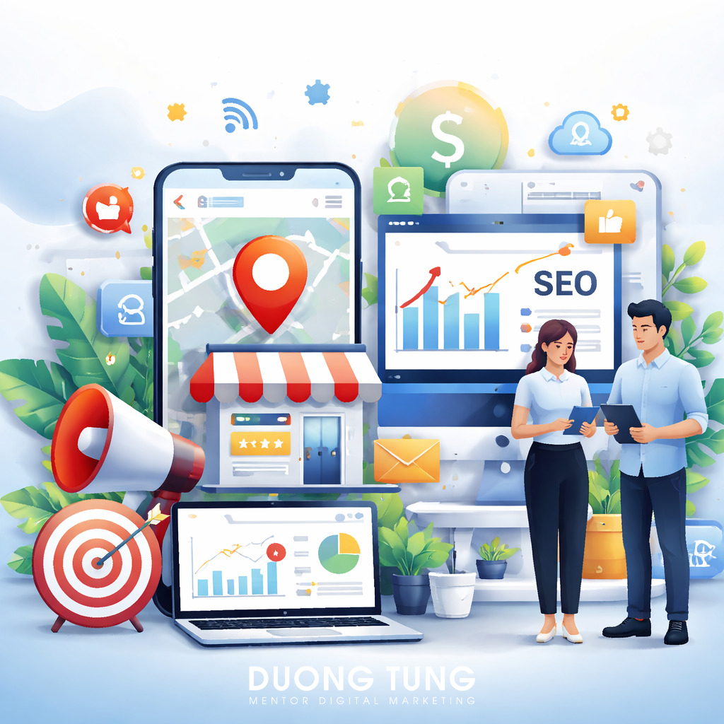HỌC & ỨNG DỤNG SEO LOCAL + GOOGLE BUSINESS Khoá học google SEO